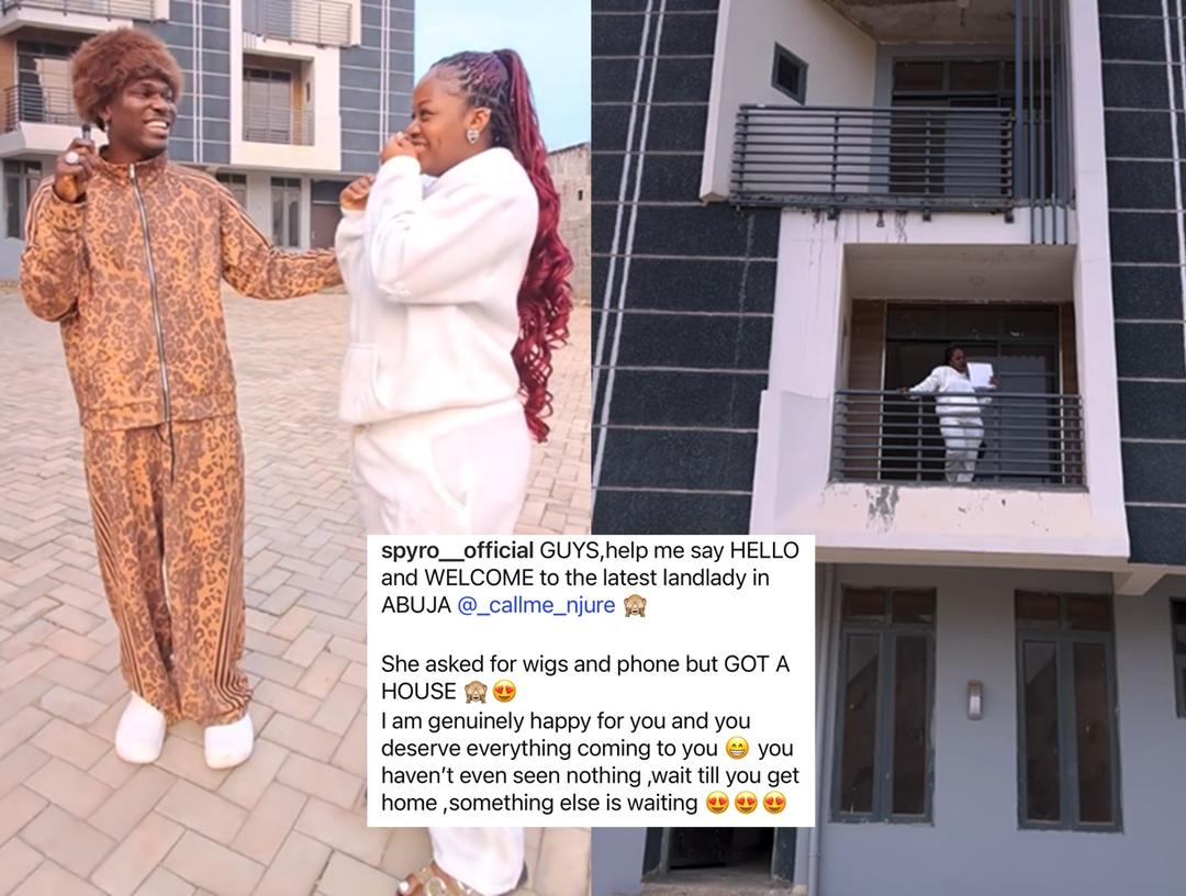 “She Asked for Wigs and a Phone but Got a House” — Singer Spyro Surprises His Wife with a Property in Abuja for Christmas