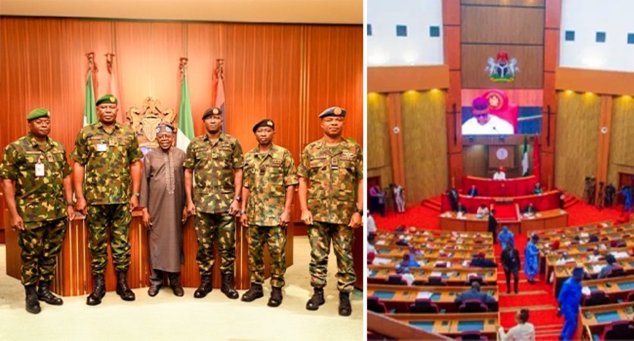 Tinubu seeks Senate confirmation for new service chiefs amid security overhaul