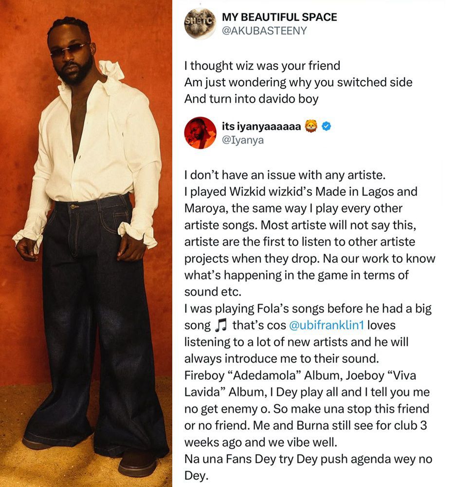 busterblog - “I Don’t Have an Issue with Any Artiste” – Iyanya Responds to Accusations of Switching Sides Between Wizkid and Davido