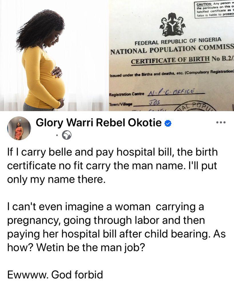 \"If I Pay the Hospital Bill, His Name Won’t Be There” — Nigerian Woman Sparks Debate Over Birth Certificate Rights