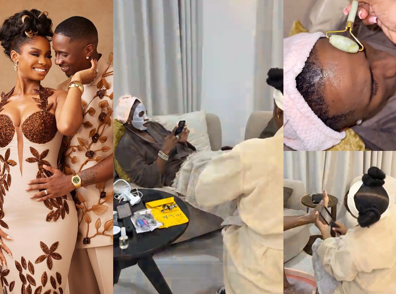 Priscilla Ojo Melts Hearts as She Pampers Husband Juma Jux with At-Home Spa Day in Romantic Surprise