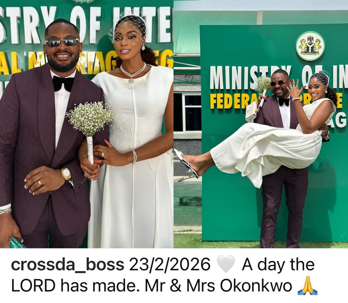 From Reality TV to Real Vows: BBNaija Star Cross Officially Ties the Knot in Intimate Legal Wedding