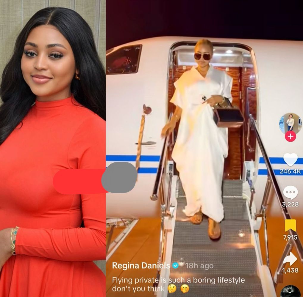 busterblog - "Flying Private Jets Is Boring?" Regina Daniels Claps Back at Her Critics with Sarcasm