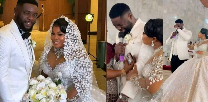 busterblog - Tears, Cheers, and a Fairytale Love: Moc Madu Cries at Wedding to Ruby Ojiakor in an Unforgettable Nollywood Affair