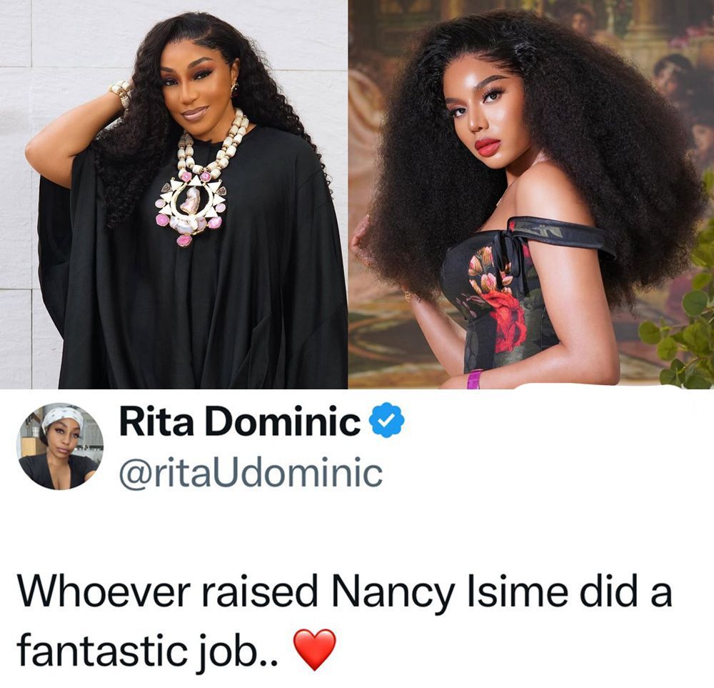 busterblog - Rita Dominic Applauds Nancy Isime’s Upbringing: 'Whoever Raised Her Did a Fantastic Job'