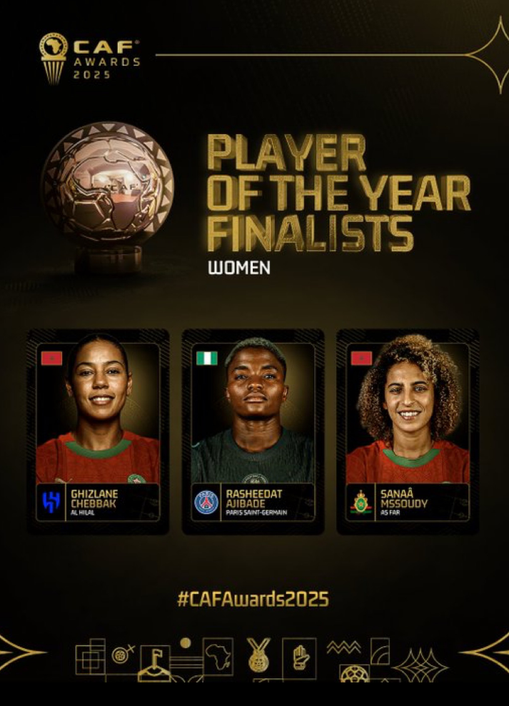 Rasheedat Ajibade Shines Bright: Nigeria’s Super Falcons Star Makes CAF Women’s Player of the Year Finalists