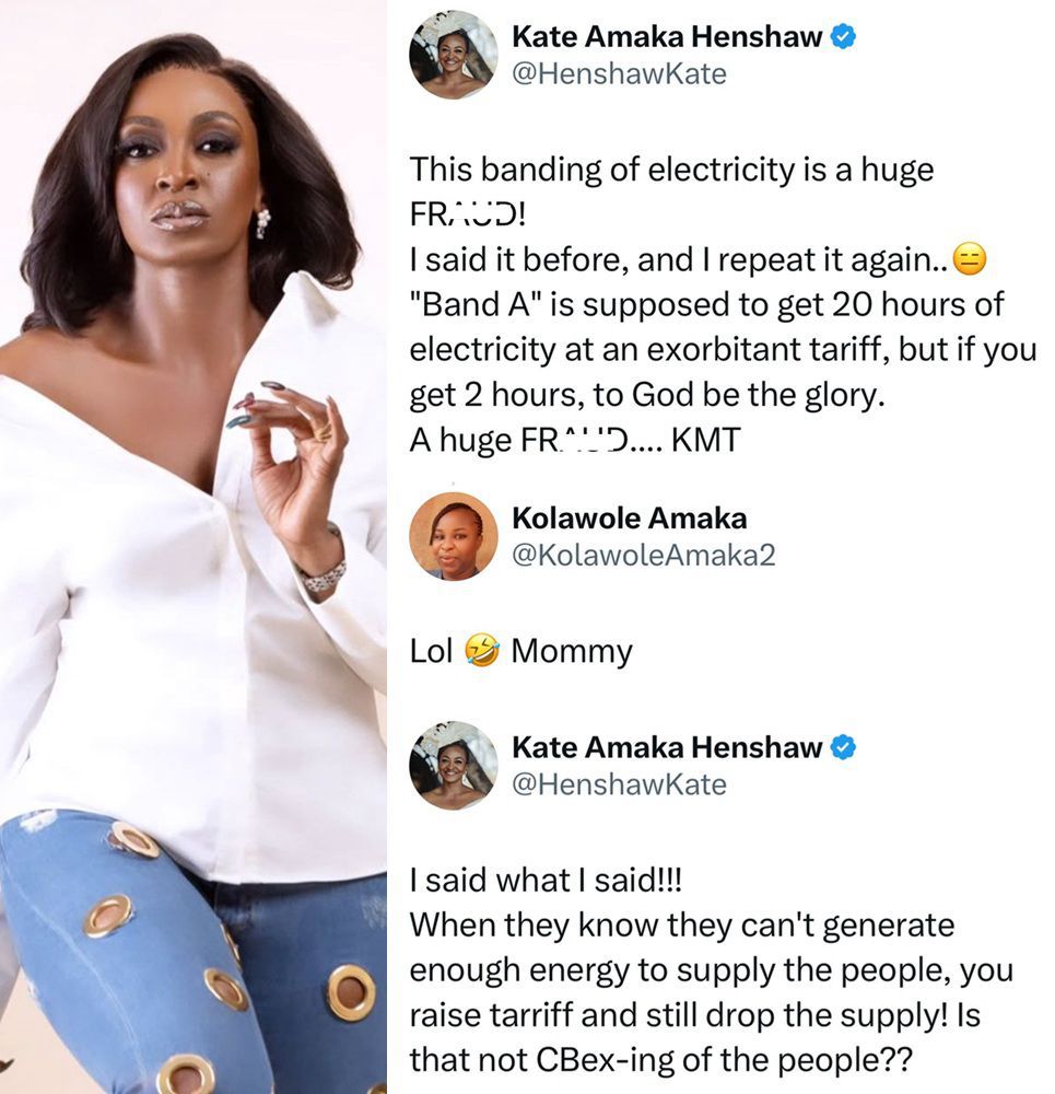 busterblog - "Electricity Banding Is a Huge Scam!" – Kate Henshaw Blasts Power Tariff Hike Amid Poor Supply