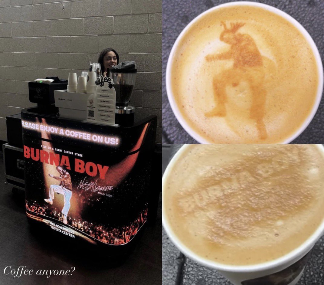 Burna Boy Unleashes Surprise Free Coffee Stand for Fans After Backlash Over Sleeping Concertgoer
