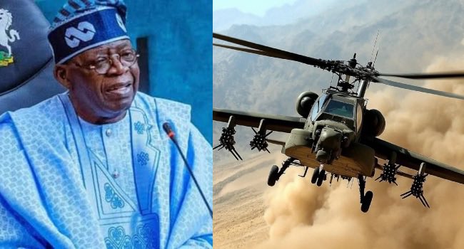 busterblog - Tinubu Announces Arrival of Four US Attack Helicopters as Nigeria Intensifies Fight Against Insecurity