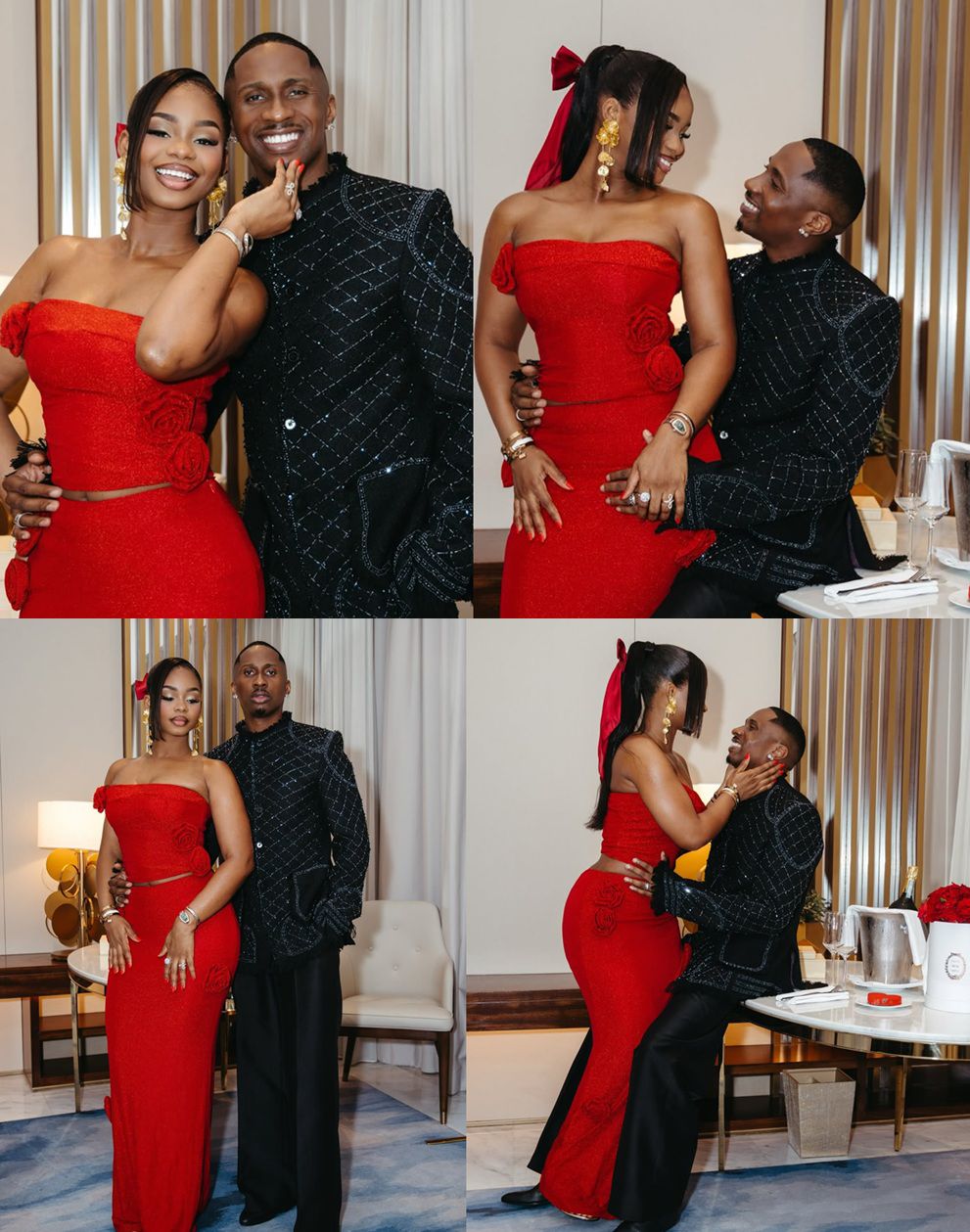 Love in Full Bloom: Priscilla Ojo and Juma Jux Melt Hearts with Stunning Valentine’s Day Photos