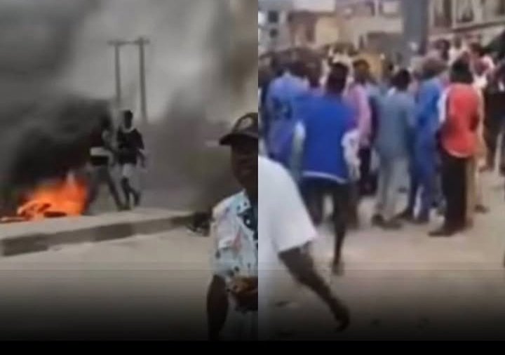 Chaos in Lagos: Protests Rock Ijebu-Lekki-Ajah Expressway After Policeman Allegedly Guns Down Commercial Motorcyclist
