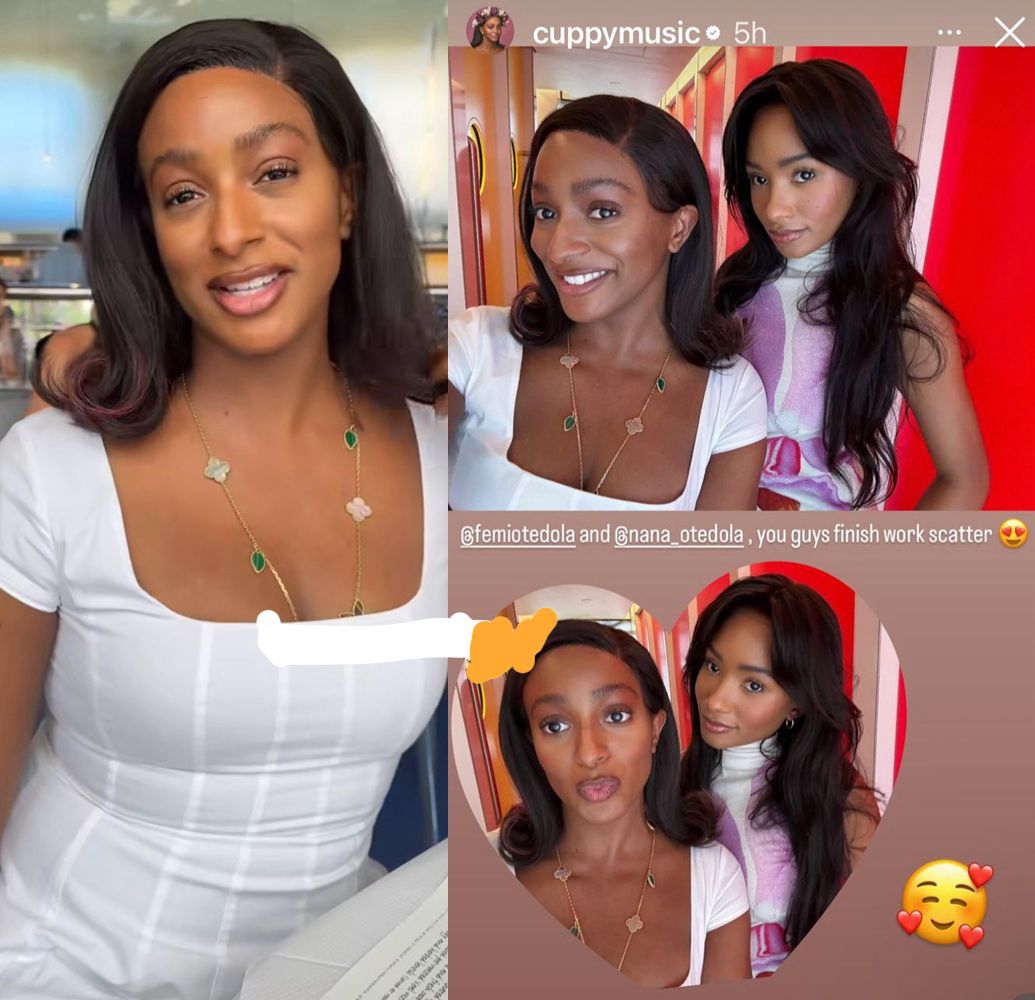 “You Guys Finish Work Scatter!” – DJ Cuppy Gushes Over Her Parents, Attributes Her Beauty to Them