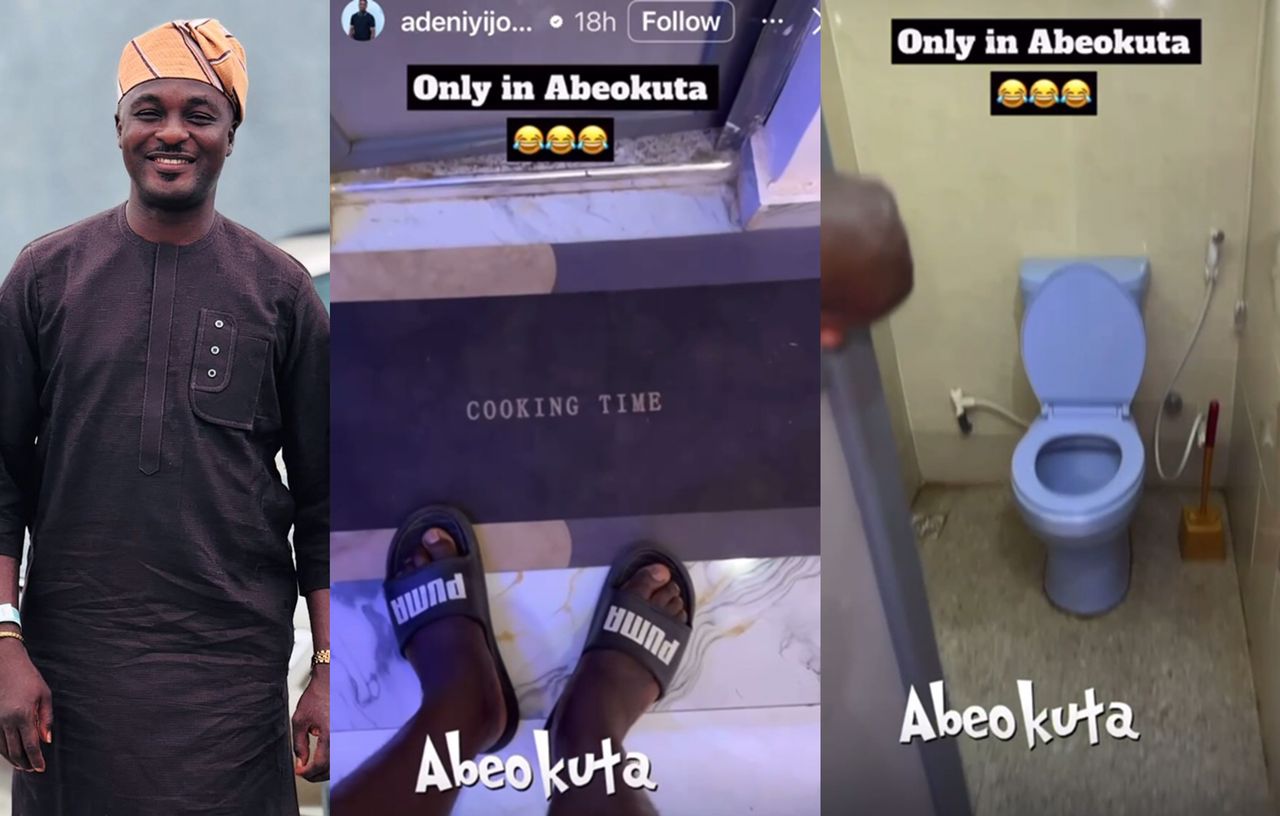 busterblog - "Only in Abeokuta!" – Actor Adeniyi Johnson Bursts Into Laughter Over Bizarre Toilet Foot Mat