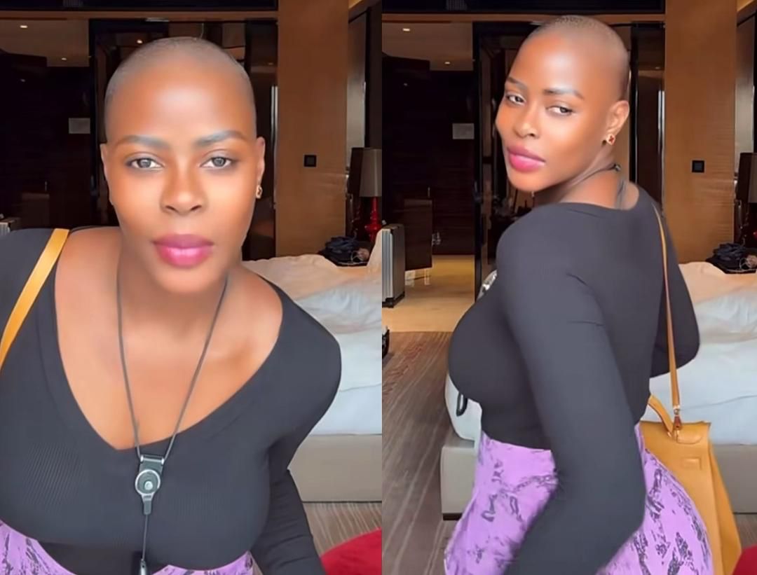 busterblog - BBNaija Star Khloe Stuns with Bold New Bald Look