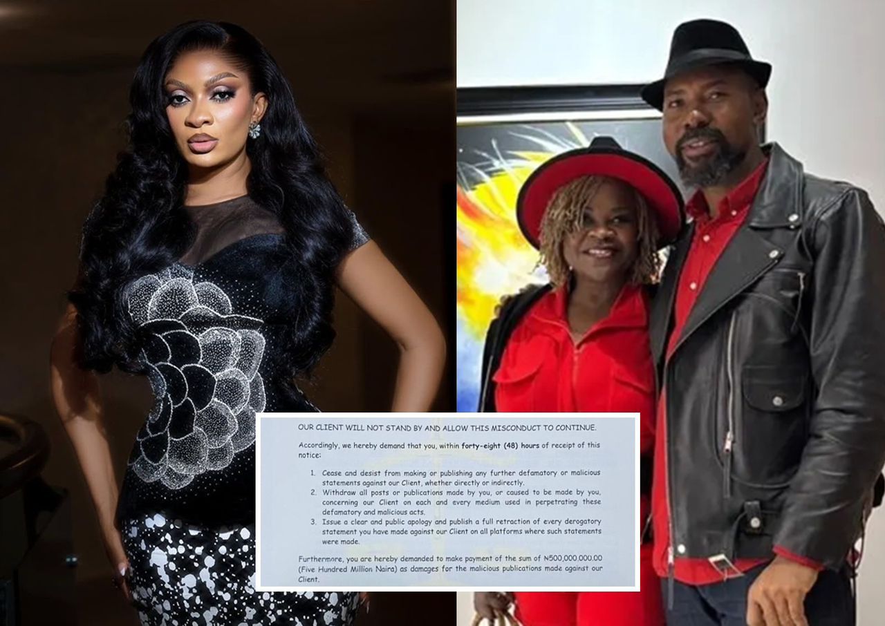 busterblog - Drama in the Edochie Clan as May Edochie Slaps Yinka with ₦500M Defamation Demand