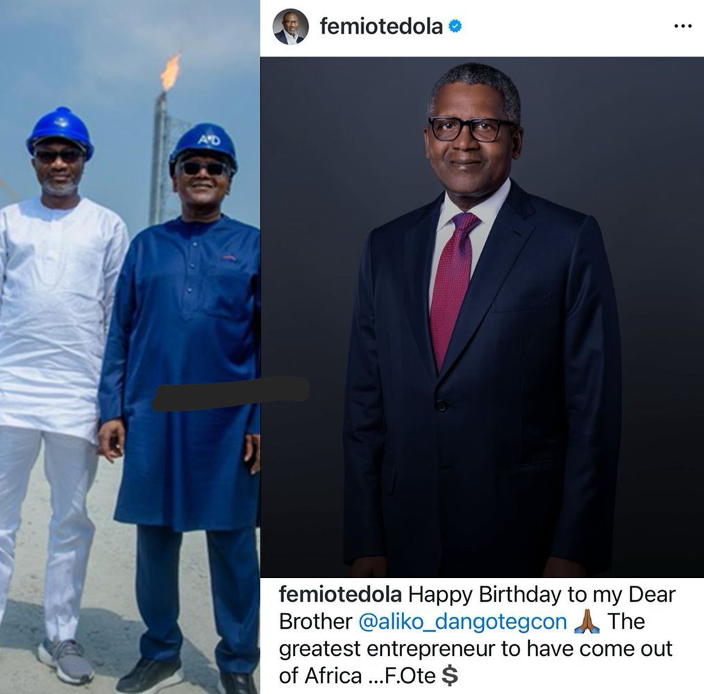 busterblog - “The Greatest Entrepreneur to Have Come Out of Africa” — Femi Otedola Hails Aliko Dangote at 68