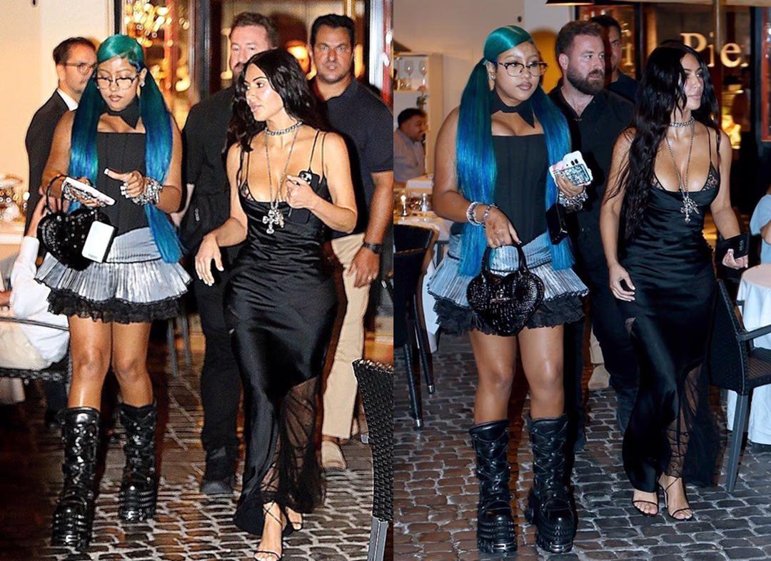 busterblog - Kim Kardashian and Daughter North West Turn Heads in Rome as Mother-Daughter Duo Steal Spotlight