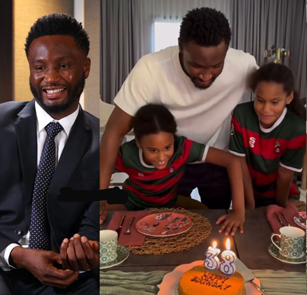 “Best Daddy in the World!” – Mikel Obi’s Twin Daughters Melt Hearts with Sweet Birthday Surprise as He Turns 38