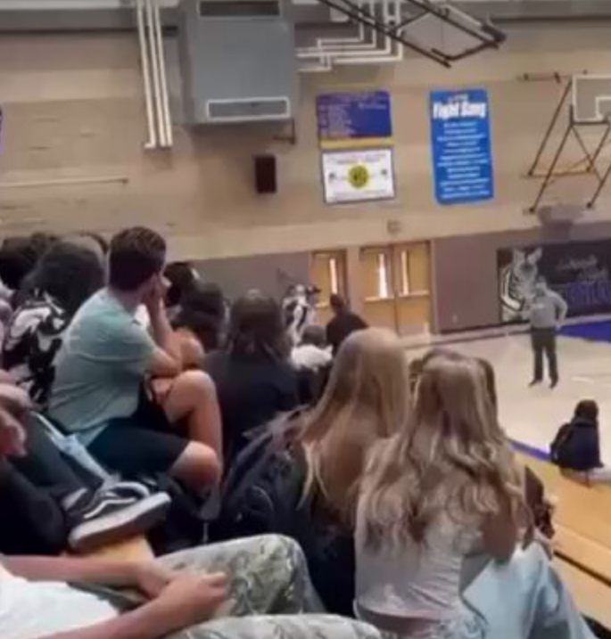 Chaos in the Classroom as Student Attacks Teacher Before Being Taken Down WWE-Style by Another Staff Member