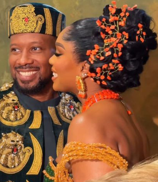 “A Dream Marriage Blessed by Grace”: Sharon Ooja Marks First Traditional Wedding Anniversary with Heartfelt Tribute to Husband, Ugo Nwoke