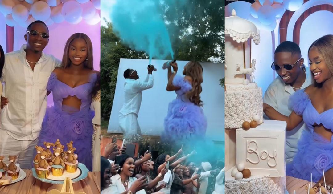 busterblog - Joy in Blue: Priscilla Ojo and Husband Juma Jux Reveal They’re Expecting a Baby Boy in Grand Style
