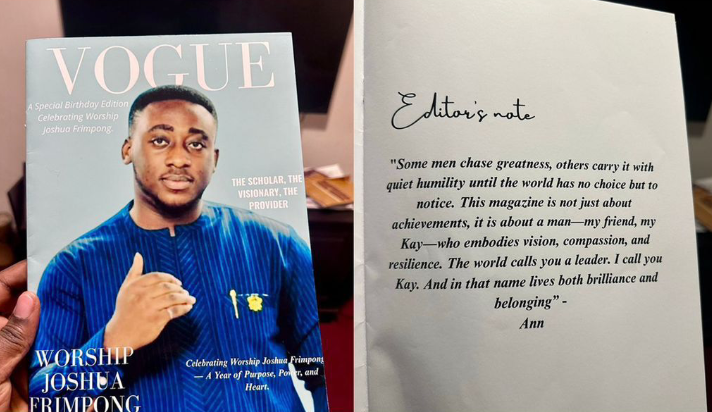 busterblog - “A Friend Who Made Greatness Personal”: How Ann’s Custom Magazine for Joshua Frimpong Became the Most Beautiful Birthday Gift on the Internet
